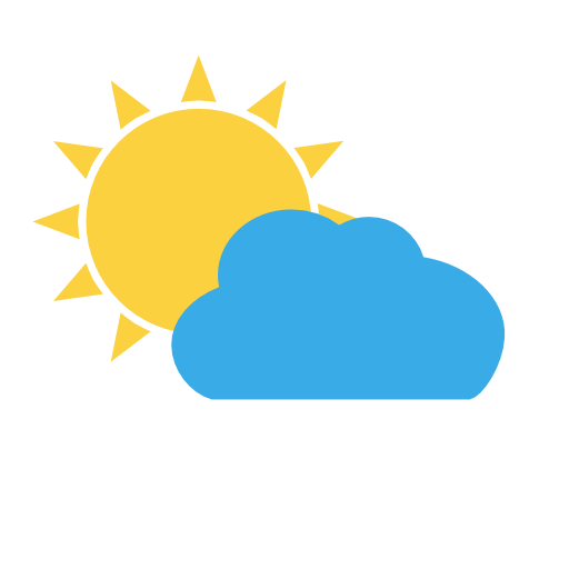 few clouds