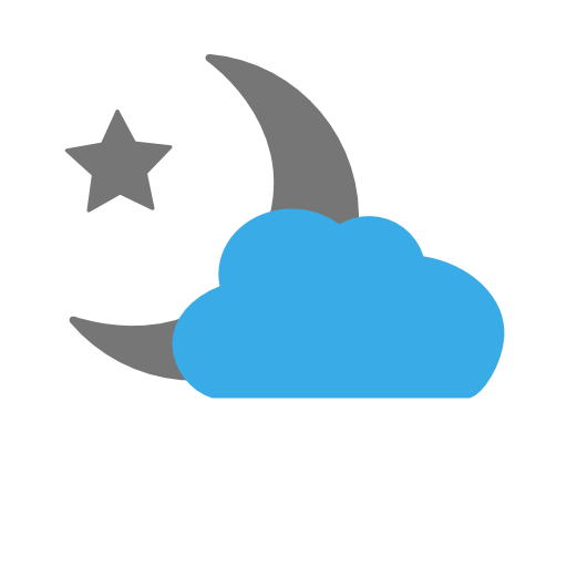 few clouds